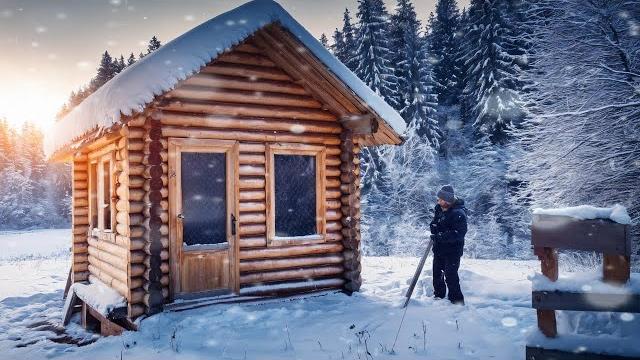 I spent 60 days building a house of stones and logs I spent 60 days building a house of stones and logs