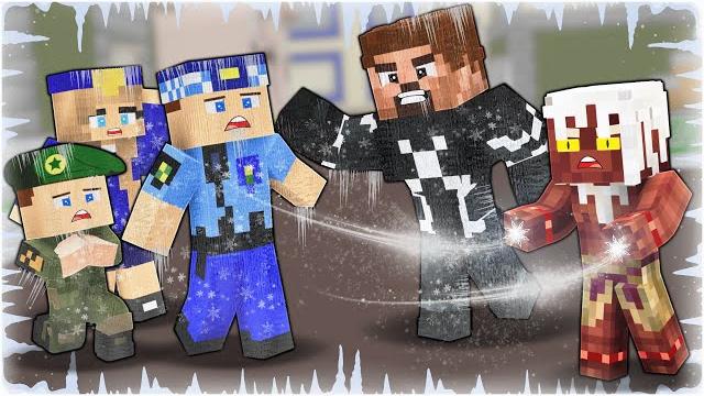 Hüsametti̇n bi̇zi̇ kavga ederken dondurdu! - minecraft Hüsametti̇n bi̇zi̇ kavga ederken dondurdu! - minecraft