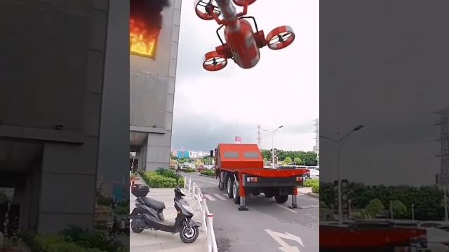 Firefighter drone #shorts Firefighter drone #shorts