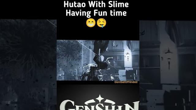 Hutao having sexy time with slime | genshin impact Hutao having sexy time with slime | genshin impact