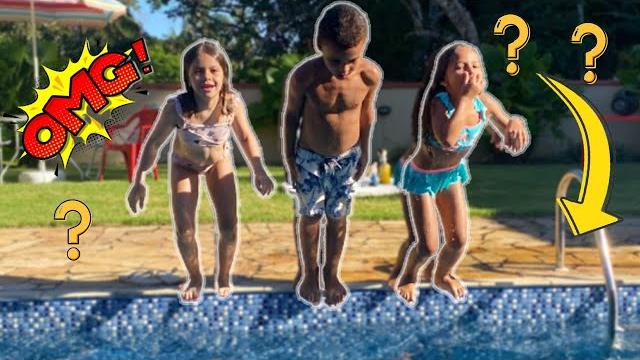 Desafio na piscina fale qualquer coisa Desafio na piscina fale qualquer coisa