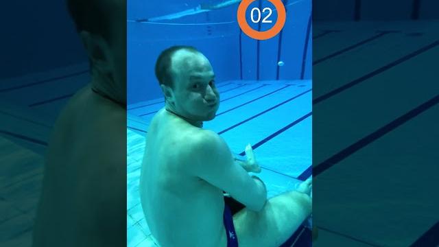 Epic sledding in swimming pool Epic sledding in swimming pool