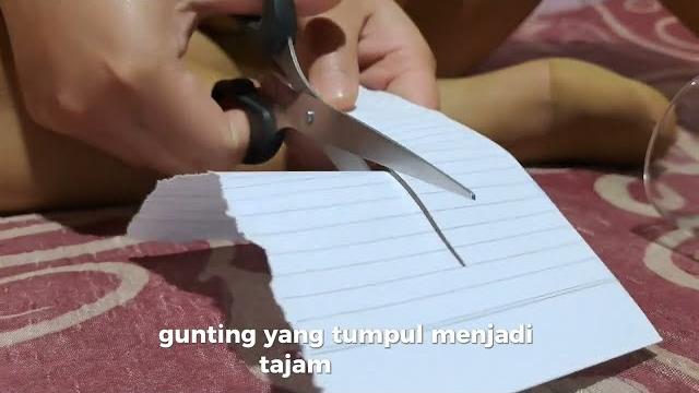 Cara memperbaiki gunting tumpul Cara memperbaiki gunting tumpul