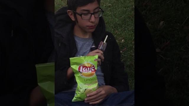 Teen sucks on big popsicle Teen sucks on big popsicle
