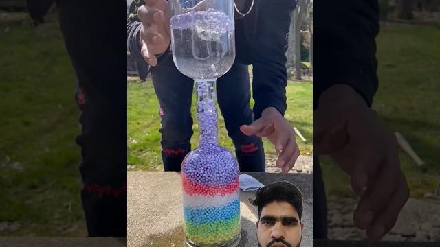 Moving beads in glass bottles ll viralhog️ Moving beads in glass bottles ll viralhog️