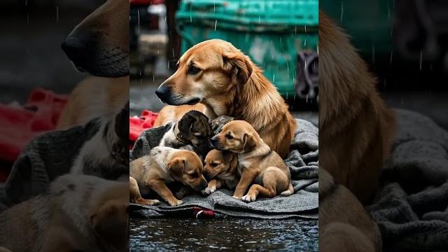 可怜母狗蜷缩在一块破布上,四只小狗依偎在她身旁 #doglife #dogoftheday #goldenretriever #doggo #puppy #dogstagram #cutedog 可怜母狗蜷缩在一块破布上,四只小狗依偎在她身旁 #doglife #dogoftheday #goldenretriever #doggo #puppy #dogstagram #cutedog