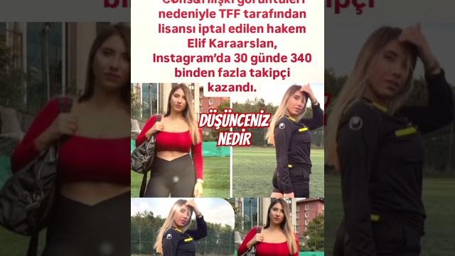 Eli̇f karaarslan görüntüleri̇ nedeni̇yle hakemli̇k li̇sansi i̇ptal edi̇lmi̇şti̇ 30 gğnde 340 bi̇n taki̇pçi̇.. Eli̇f karaarslan görüntüleri̇ nedeni̇yle hakemli̇k li̇sansi i̇ptal edi̇lmi̇şti̇ 30 gğnde 340 bi̇n taki̇pçi̇..