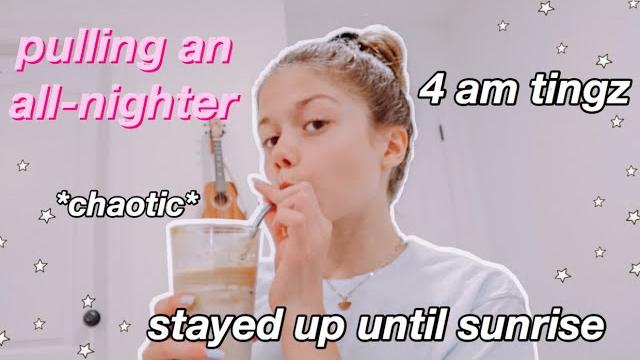 Pulling an all nighter for the first time Pulling an all nighter for the first time