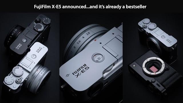 The fujifilm x-e5 has been announced and is already the best-selling x-mount camera ever! The fujifilm x-e5 has been announced and is already the best-selling x-mount camera ever!