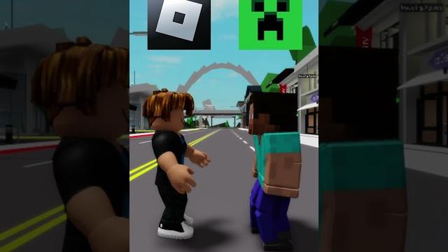 Roblox vs minecraft ️ #shorts #roblox #minecraft Roblox vs minecraft ️ #shorts #roblox #minecraft