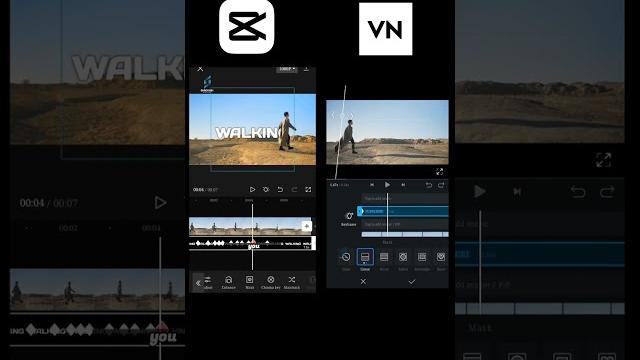 Text reveal capcut vs vn video editor #shorts Text reveal capcut vs vn video editor #shorts