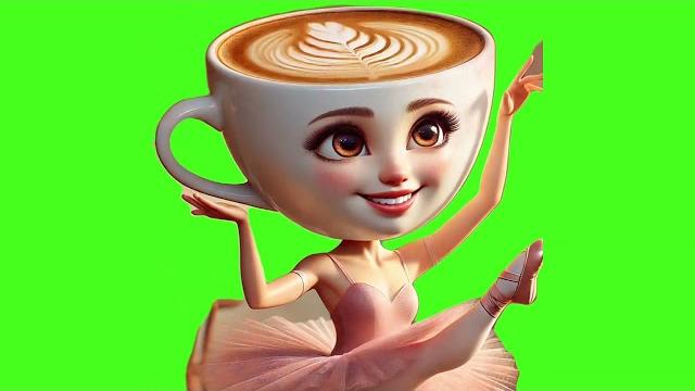 Ballerina cappuccina - green screen Ballerina cappuccina - green screen