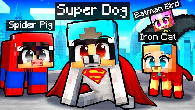 10 friends on one superhero pet block in minecraft! 10 friends on one superhero pet block in minecraft!