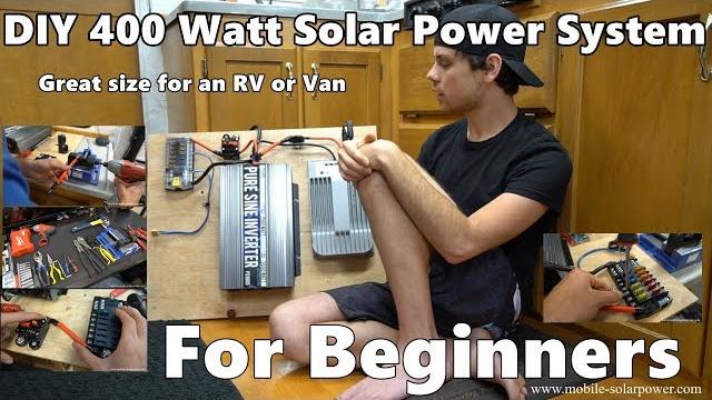 Diy 400 watt 12 volt solar power system beginner tutorial: great for rv's and vans! *part 1* Diy 400 watt 12 volt solar power system beginner tutorial: great for rv's and vans! *part 1*