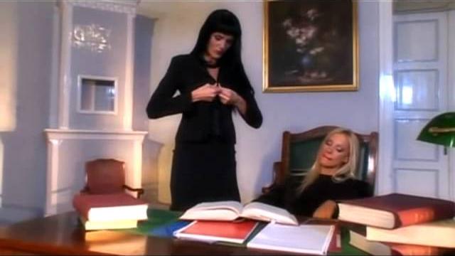 Lesbian sex in office Lesbian sex in office