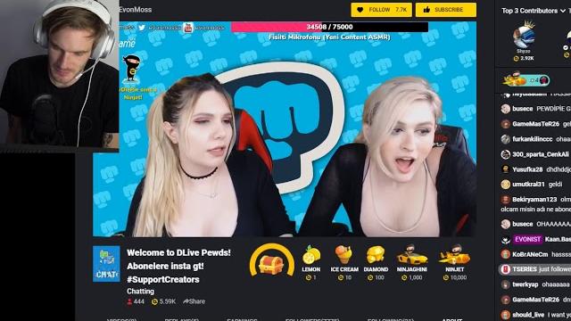 Pewdiepie evonmoss’un yayınını izliyor! Pewdiepie evonmoss’un yayınını izliyor!