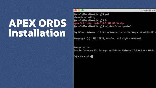 Apex ords installation Apex ords installation