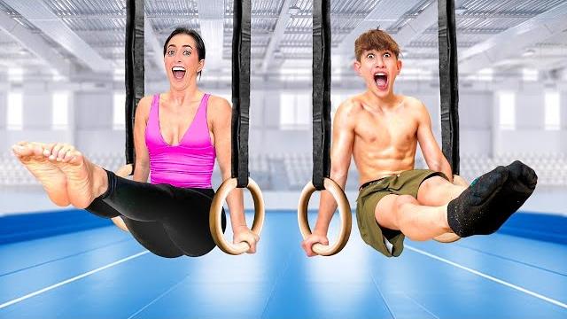 Extreme gymnastics challenge vs nidal wonder Extreme gymnastics challenge vs nidal wonder