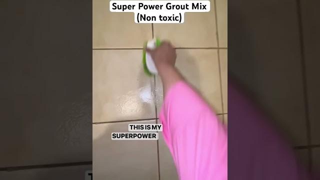 3 ingredient grout cleaner: non toxic! no nasty chemicals! #cleaninggrout #cleaning #bathroomclean 3 ingredient grout cleaner: non toxic! no nasty chemicals! #cleaninggrout #cleaning #bathroomclean
