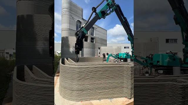See how a concrete building is 3d printed on site #construction #concrete #architecture See how a concrete building is 3d printed on site #construction #concrete #architecture