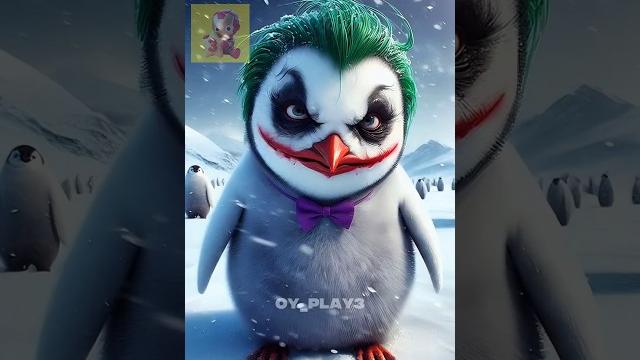 Transformation into pinguin| spiderman vs sonic vs goku #spiderman #sonic #goku #joker #marvel Transformation into pinguin| spiderman vs sonic vs goku #spiderman #sonic #goku #joker #marvel