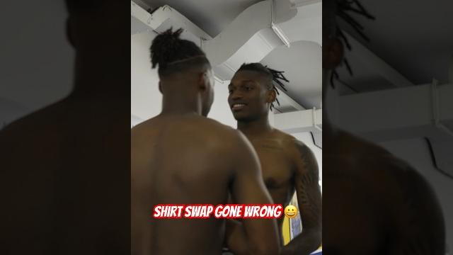 Rafa shirt swap gone wrong | leão | #shorts Rafa shirt swap gone wrong | leão | #shorts