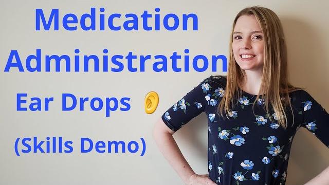 How to administer ear drops | skills demo How to administer ear drops | skills demo