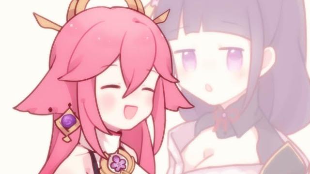 雷電將軍:詭計多端的八重神子#shorts #genshinimpact 雷電將軍:詭計多端的八重神子#shorts #genshinimpact