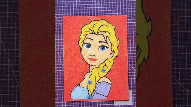 Elsa sand painting asmr – frozen magic revealed! Elsa sand painting asmr – frozen magic revealed!