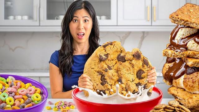 Making giant vs tiny desserts challenge! Making giant vs tiny desserts challenge!