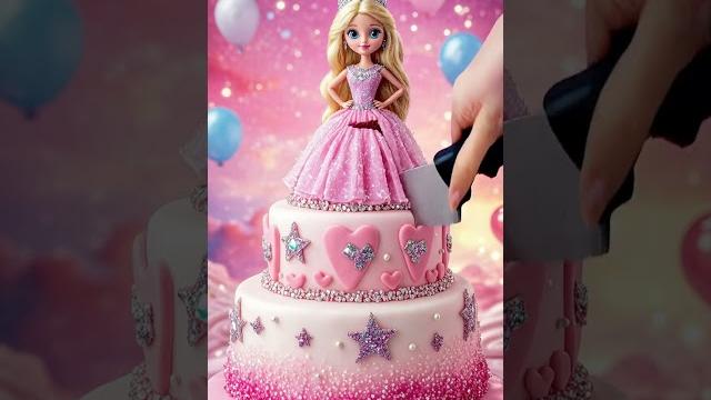 Barbie cake! would you eat the gown or the glitter first Barbie cake! would you eat the gown or the glitter first