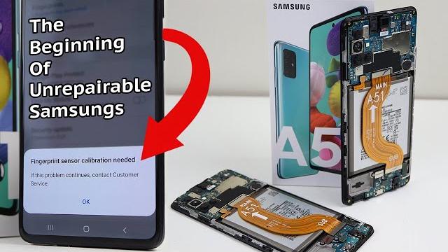 Samsung starts blocking 3rd party repairs? - galaxy a51 teardown and repair assessment Samsung starts blocking 3rd party repairs? - galaxy a51 teardown and repair assessment