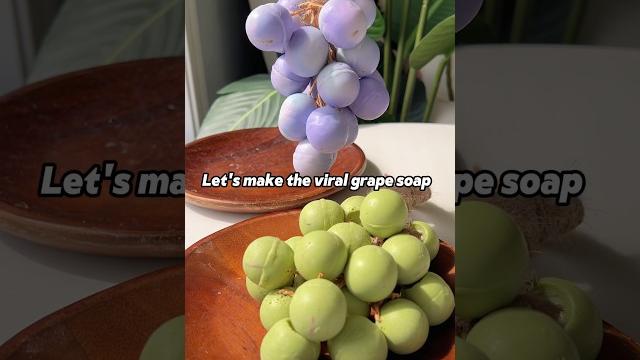 Homemade grape soap inspo: @@sylviageng Homemade grape soap inspo: @@sylviageng