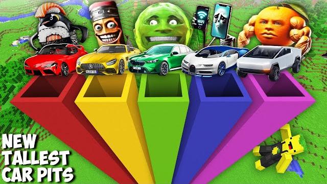 I found tallest pits with new brainrot cars ling gang melon hotspot sigma boy in minecraft ! I found tallest pits with new brainrot cars ling gang melon hotspot sigma boy in minecraft !