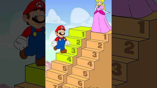 Peach vs mario - perfect step challenge | mario Peach vs mario - perfect step challenge | mario