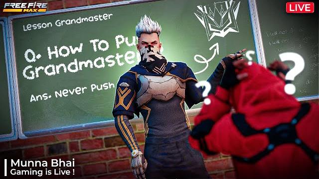 Grandmaster live rank push free fire telugu - munna bhai is live - telugu gaming live #mbg Grandmaster live rank push free fire telugu - munna bhai is live - telugu gaming live #mbg