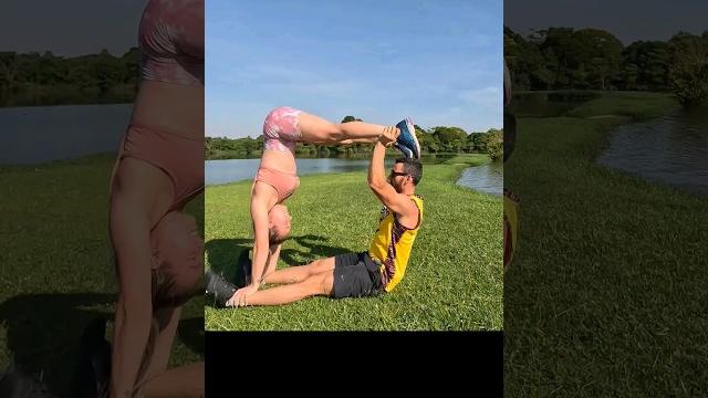 Desafio!!! manda para alguém fazer com você!!! #casal #gym #crossfit #funcional #amor #treino Desafio!!! manda para alguém fazer com você!!! #casal #gym #crossfit #funcional #amor #treino