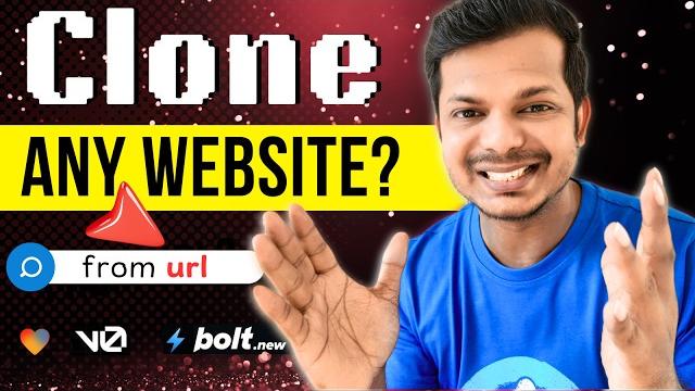 Clone any website using ai - just paste the url! Clone any website using ai - just paste the url!