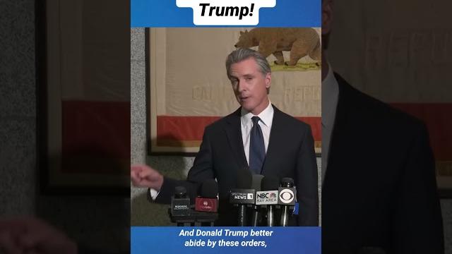 Newsom slams trump Newsom slams trump