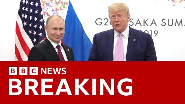 Us president donald trump ‘strongly considering’ large-scale sanctions on russia | bbc news Us president donald trump ‘strongly considering’ large-scale sanctions on russia | bbc news