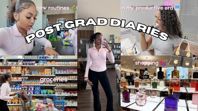 Post grad diaries: starting my productive era | cleaning, grocery shopping, hygiene shopping Post grad diaries: starting my productive era | cleaning, grocery shopping, hygiene shopping