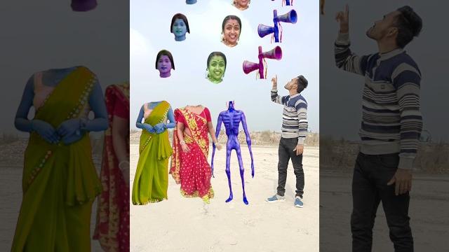 Purple siren, two young cute girl & vs me correct head matching new game - video |#viral#vfx Purple siren, two young cute girl & vs me correct head matching new game - video |#viral#vfx