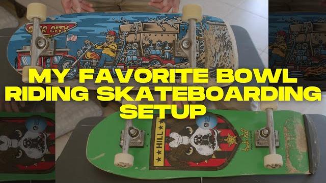 My favorite skateboard setup for cruising, bowl riding, concrete pool, surf carving style My favorite skateboard setup for cruising, bowl riding, concrete pool, surf carving style