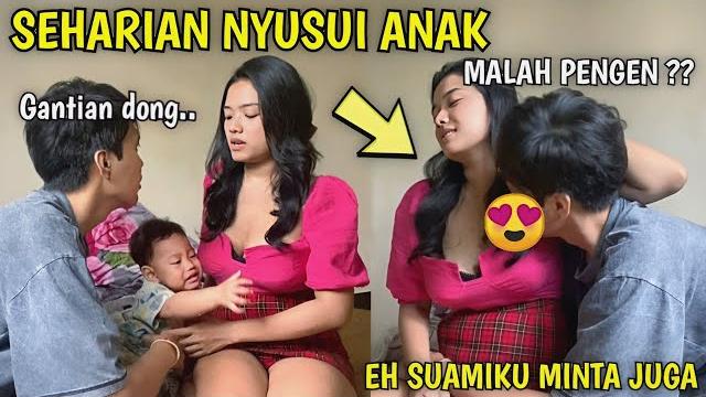 Seharian nyusui anak, suamiku malah minta juga !? wkwk Seharian nyusui anak, suamiku malah minta juga !? wkwk