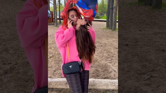 Prank spiderman/kiss #reaction #prank #shortvideo Prank spiderman/kiss #reaction #prank #shortvideo
