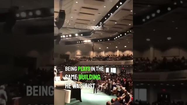 This pastor flew into church on a zip-line This pastor flew into church on a zip-line