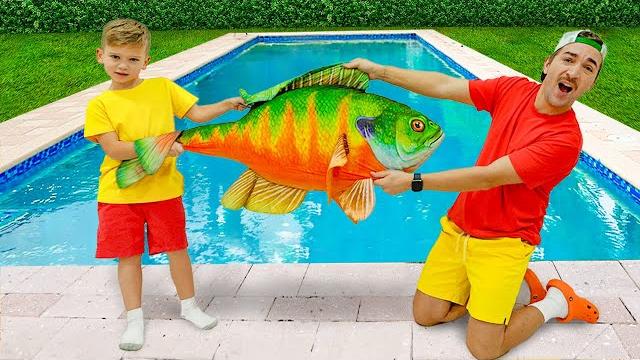 Funny kids stories with magic fish Funny kids stories with magic fish