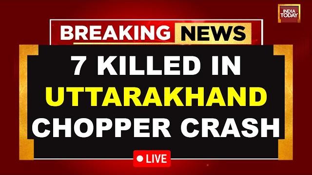 Live: seven people killed in uttarakhand helicopter crash | kedarnath news | pushkar singh dhami Live: seven people killed in uttarakhand helicopter crash | kedarnath news | pushkar singh dhami