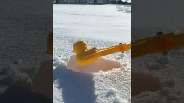 This little guy turned out so perfect ️ #satisfying #snow This little guy turned out so perfect ️ #satisfying #snow