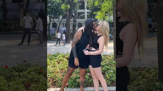 Lesbians kissing on the street in hanoi, vietnam #lesbians #lesbiancouple #lesbian #wlw Lesbians kissing on the street in hanoi, vietnam #lesbians #lesbiancouple #lesbian #wlw